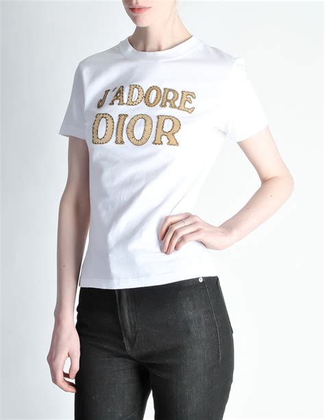 white christian dior t shirt|christian dior cd t shirt.